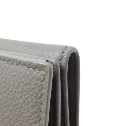 SAINT LAURENT Tri-fold logo Bifold Wallet with Coin Pocket Leather Ladies [Used]