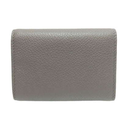 SAINT LAURENT Tri-fold logo Bifold Wallet with Coin Pocket Leather Ladies [Used]