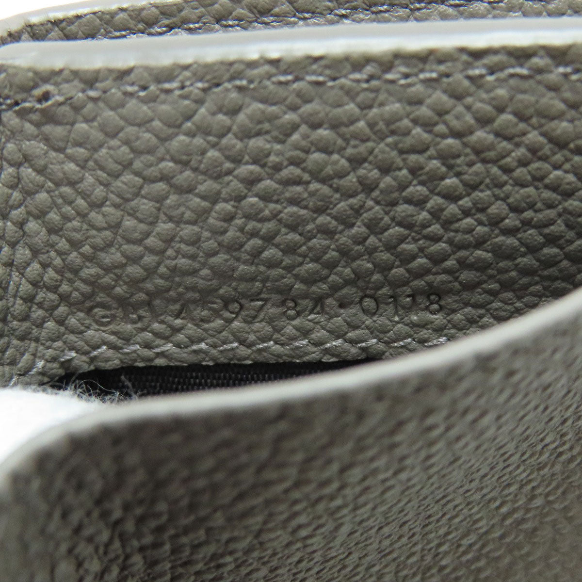 SAINT LAURENT Tri-fold logo Bifold Wallet with Coin Pocket Leather Ladies [Used]