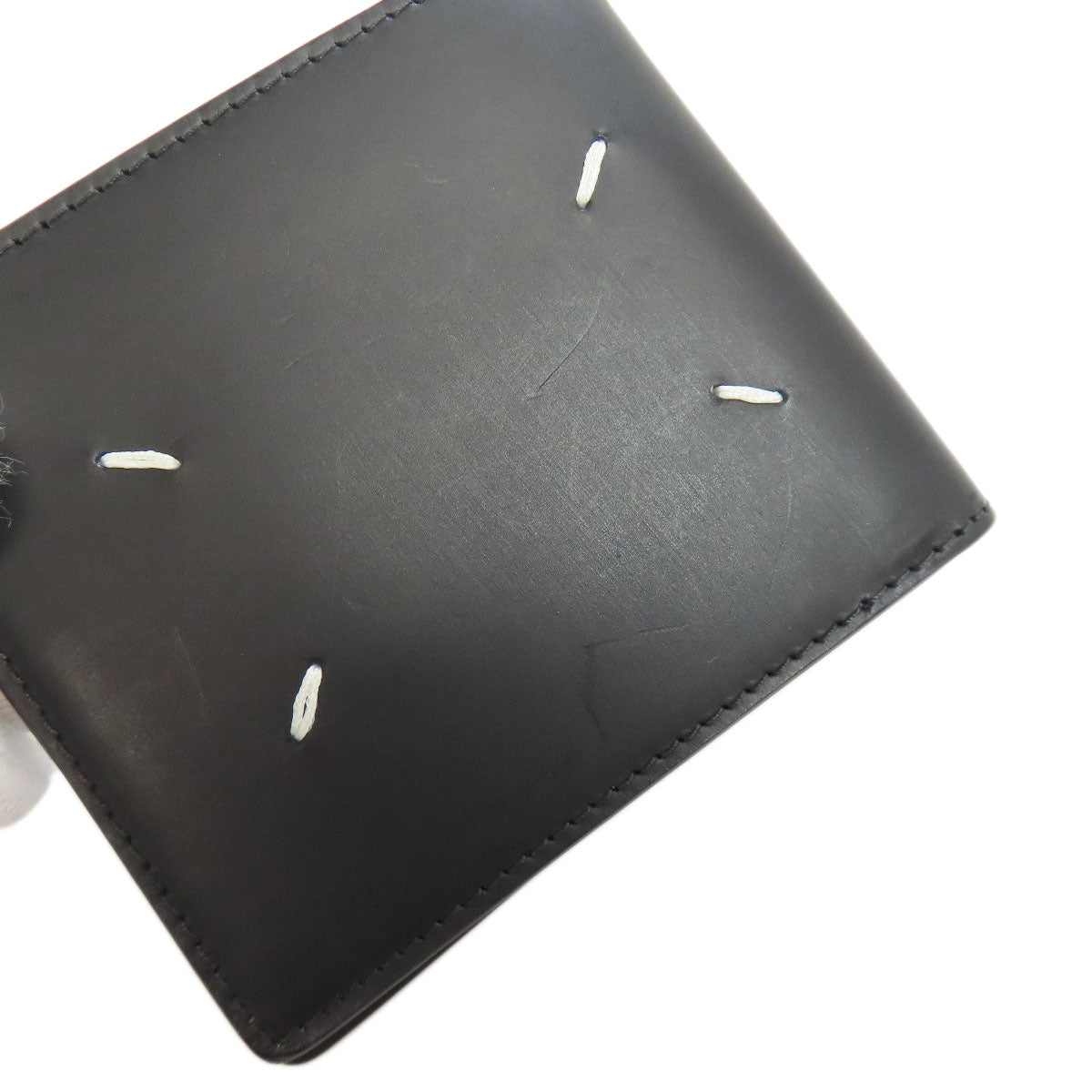 MaisonMargiela Simple design Bifold Wallet No Coin Pocket Leather mens [Used]