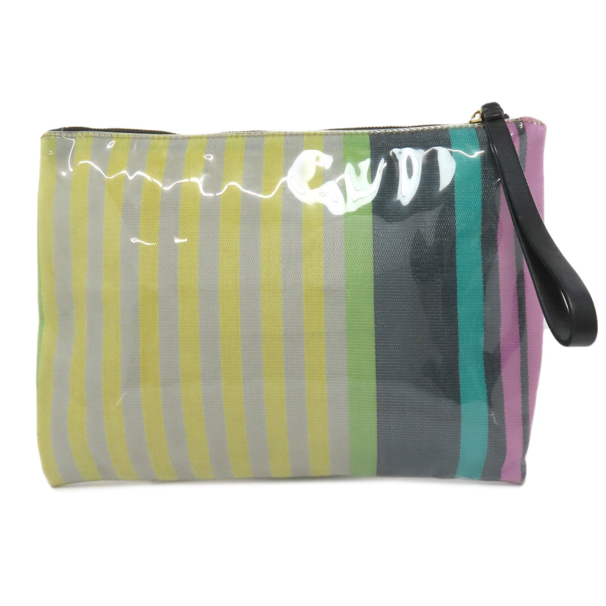 MARNI Stripe Clutch bag Leather Ladies [Used]