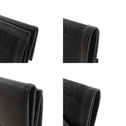 FENDI Zucchino Long wallet (with coin pocket) Canvas CalfLadies [Used]