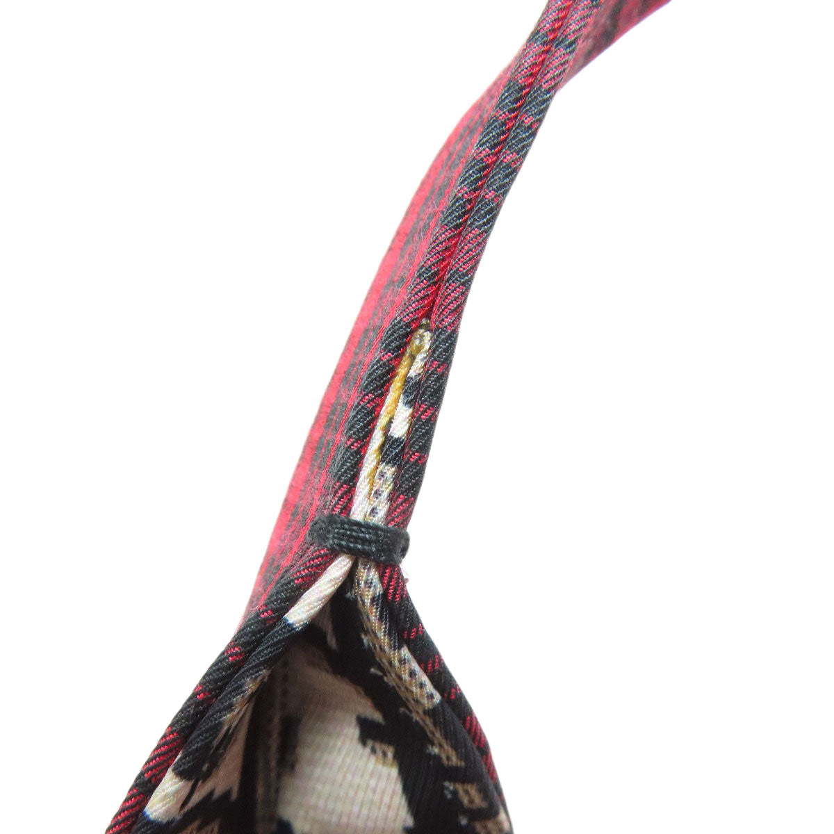 CHRISTIAN DIOR Checkpattern Tote Bag Canvas Ladies [Used]