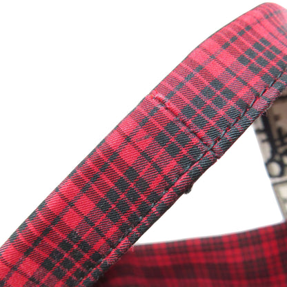 CHRISTIAN DIOR Checkpattern Tote Bag Canvas Ladies [Used]