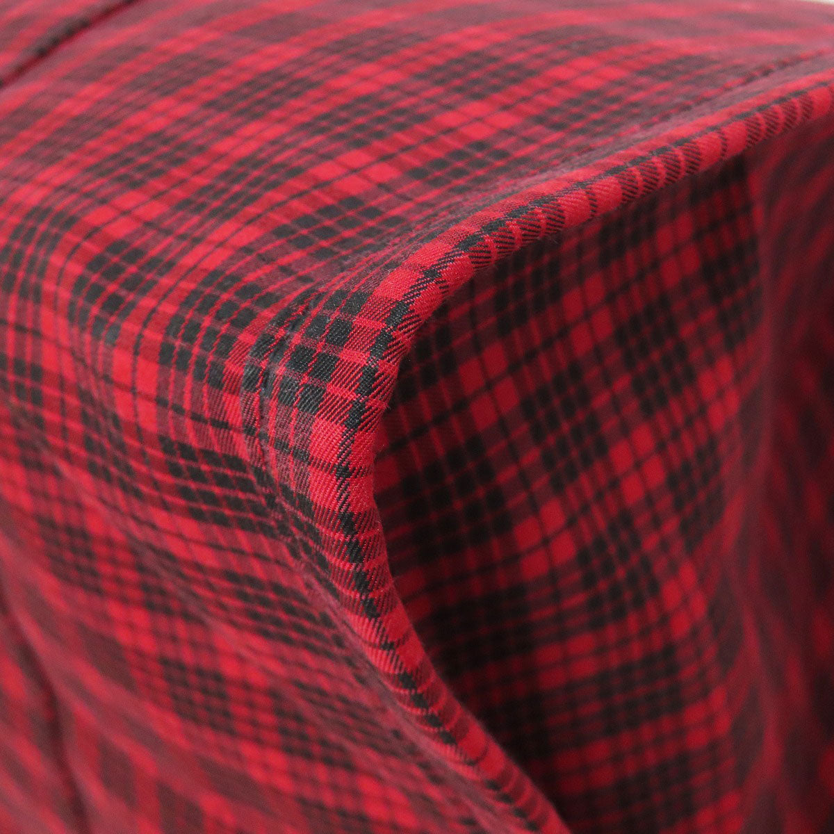 CHRISTIAN DIOR Checkpattern Tote Bag Canvas Ladies [Used]