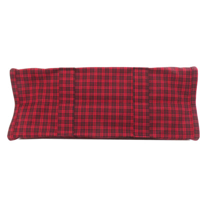 CHRISTIAN DIOR Checkpattern Tote Bag Canvas Ladies [Used]