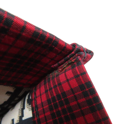 CHRISTIAN DIOR Checkpattern Tote Bag Canvas Ladies [Used]