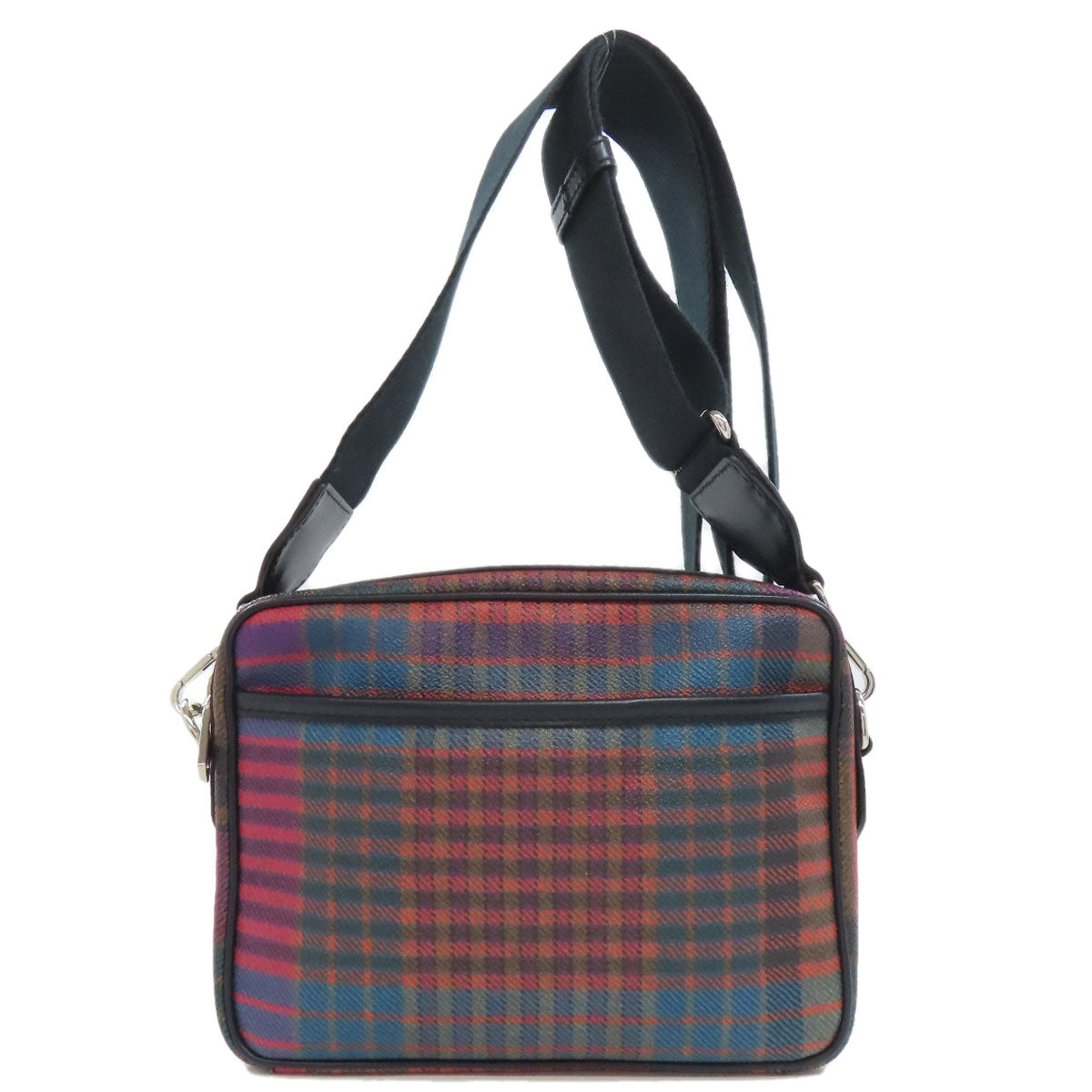 ETRO Checkpattern Shoulder Bag PVC Ladies [Used]