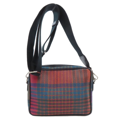 ETRO Checkpattern Shoulder Bag PVC Ladies [Used]