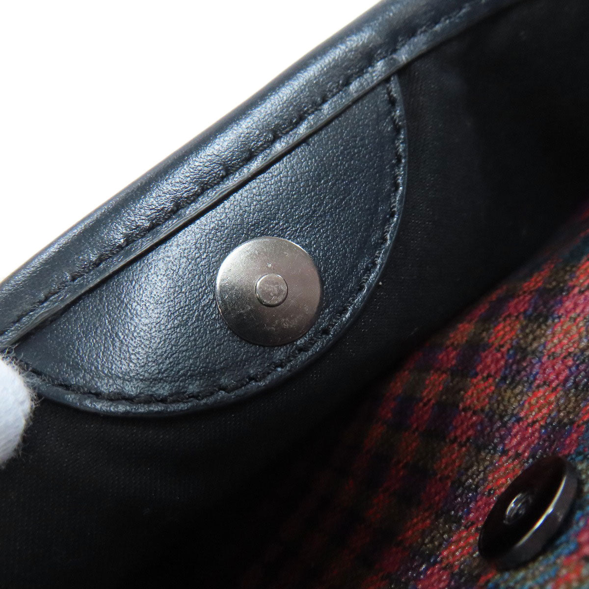 ETRO Checkpattern Shoulder Bag PVC Ladies [Used]