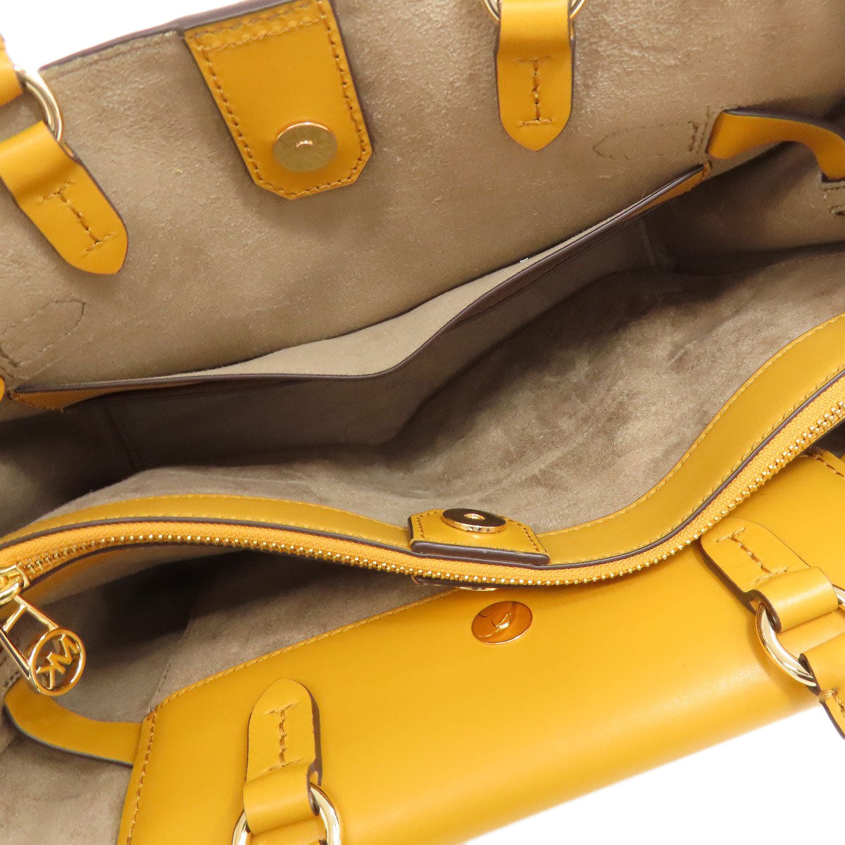 Michael Kors MK Signature 2WAY Handbag Leather Ladies [Used]