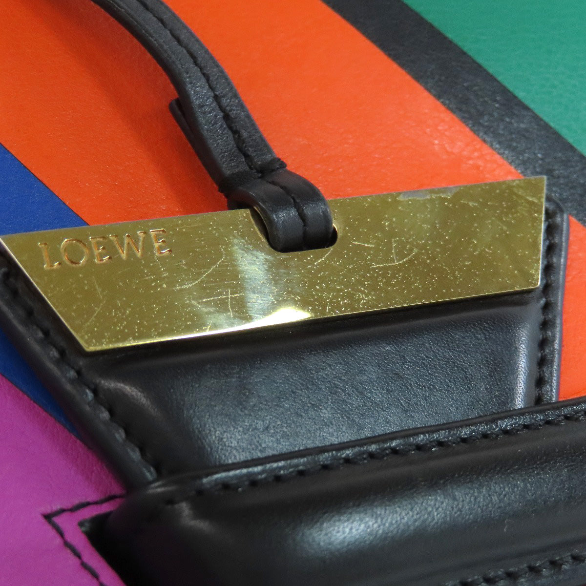 LOEWE Barcelona Christmas Collection Shoulder Bag Leather Ladies [Used]