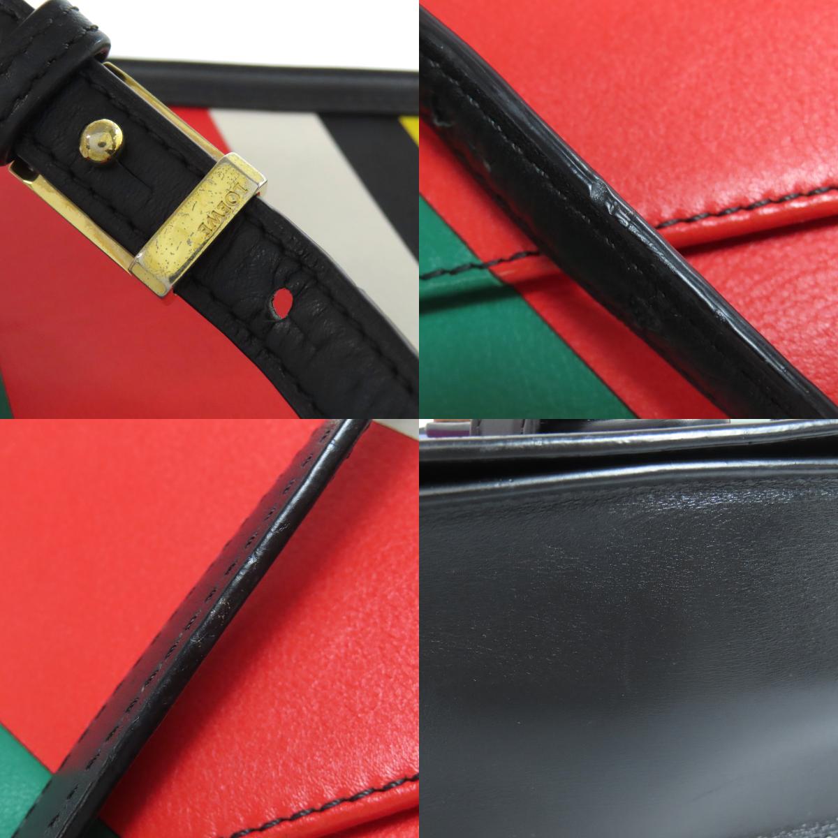 LOEWE Barcelona Christmas Collection Shoulder Bag Leather Ladies [Used]