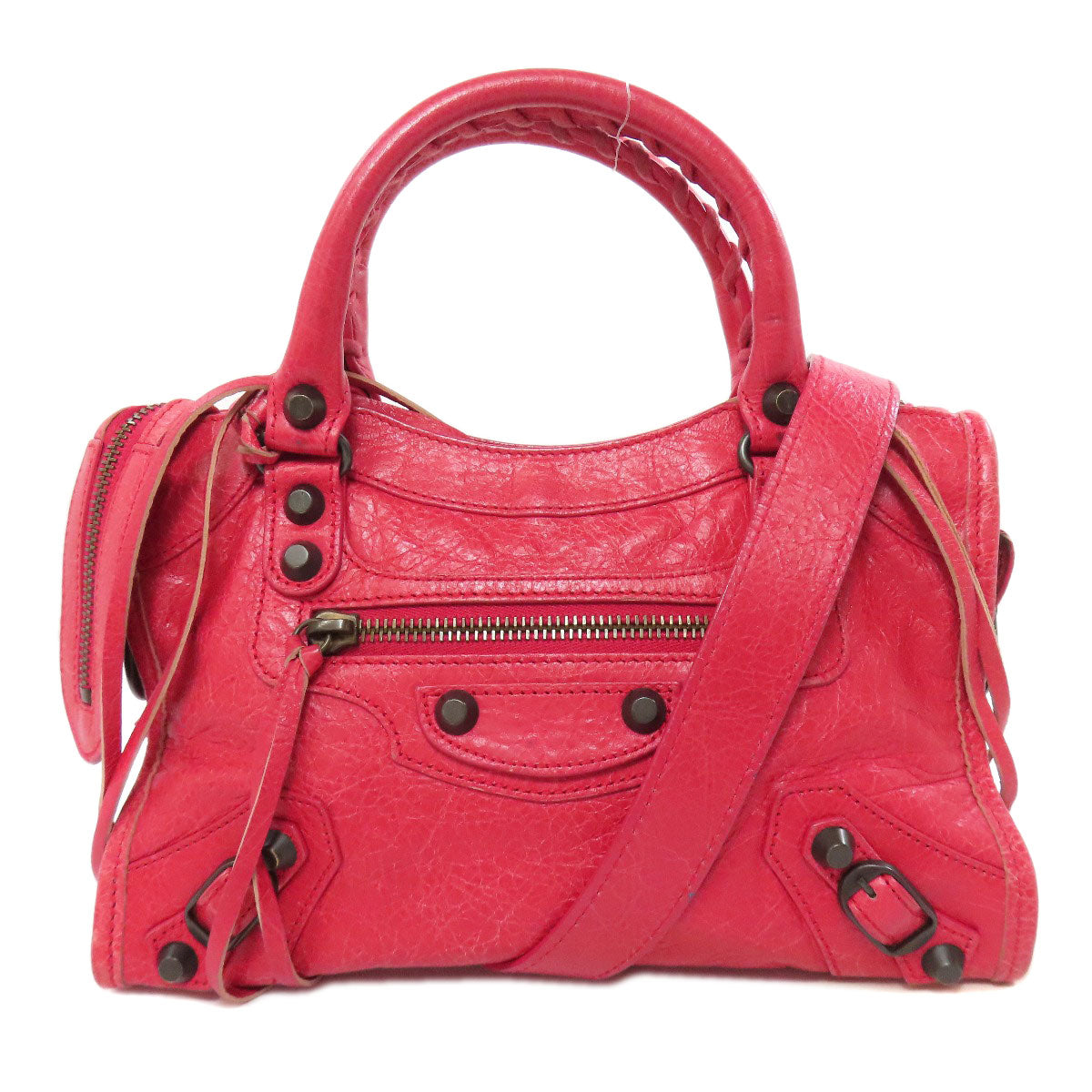 BALENCIAGA 300295 Classic Mini City Handbag Calf Ladies [Used]