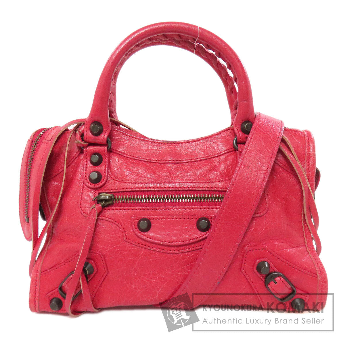 BALENCIAGA 300295 Classic Mini City Handbag Calf Ladies [Used]