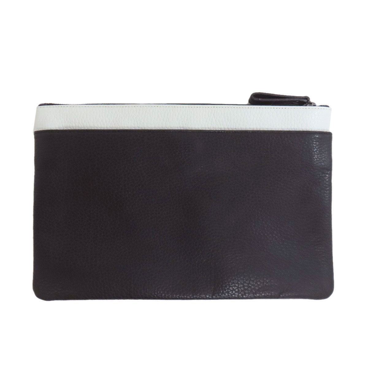 Calvin Klein logo Clutch bag Leather Ladies [Used]