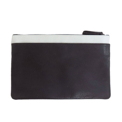Calvin Klein logo Clutch bag Leather Ladies [Used]