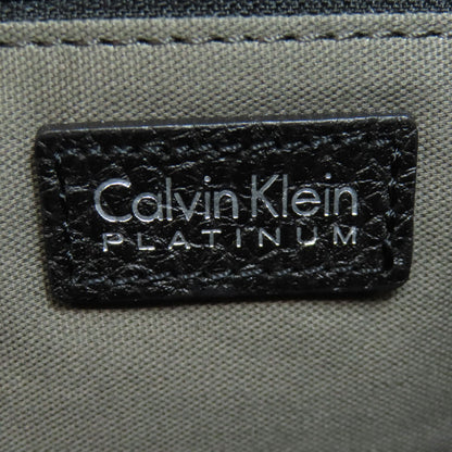 Calvin Klein logo Clutch bag Leather Ladies [Used]