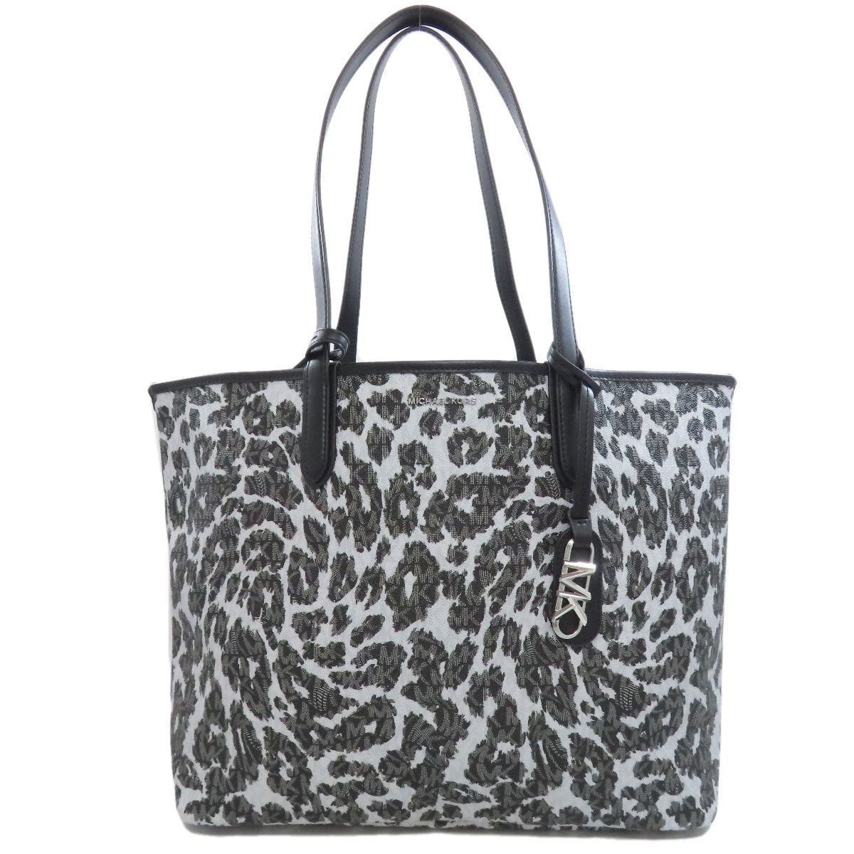 Michael Kors MK signature leopard pattern Tote Bag Leather Ladies [Used]