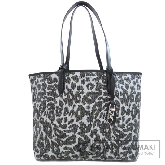 Michael Kors MK signature leopard pattern Tote Bag Leather Ladies [Used]