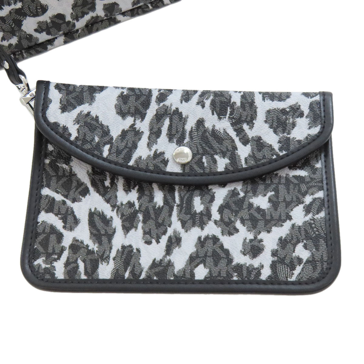 Michael Kors MK signature leopard pattern Tote Bag Leather Ladies [Used]