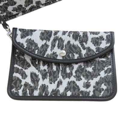 Michael Kors MK signature leopard pattern Tote Bag Leather Ladies [Used]