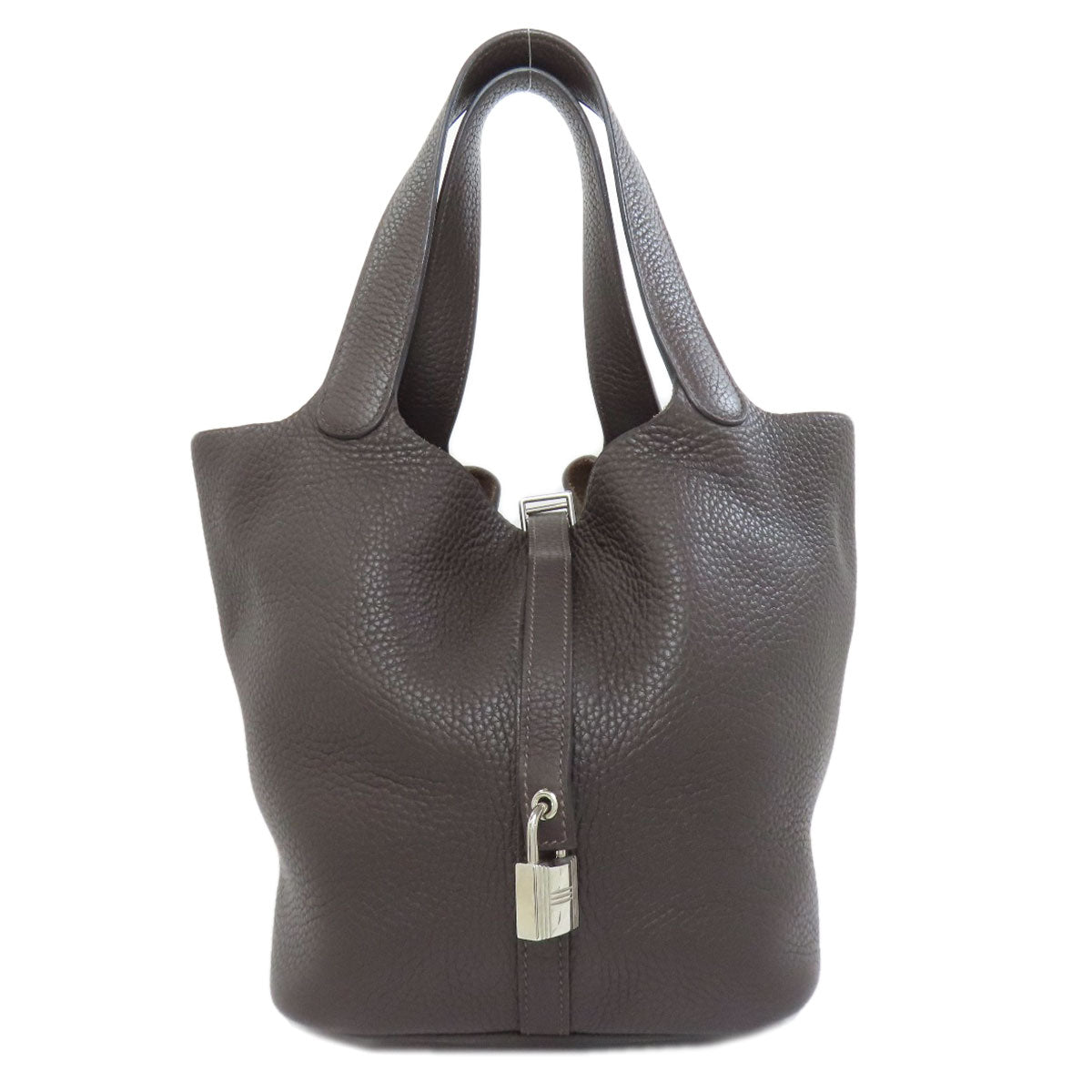 HERMES Picotin Lock MM SilverHardware Handbag Taurillon Clemence Ladies [Used]