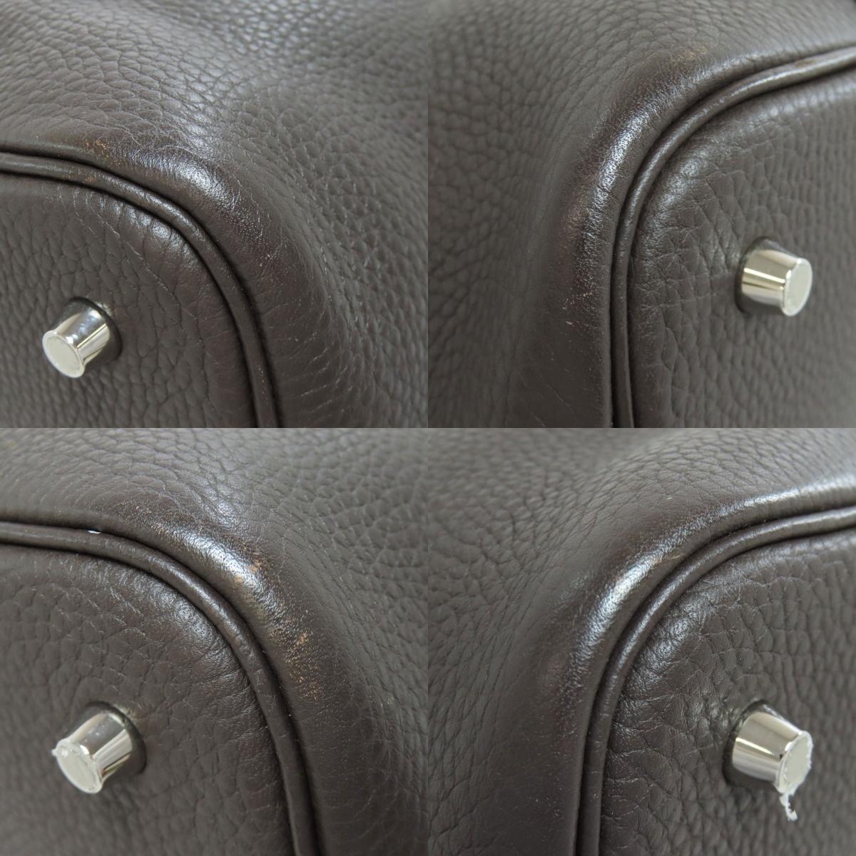 HERMES Picotin Lock MM SilverHardware Handbag Taurillon Clemence Ladies [Used]