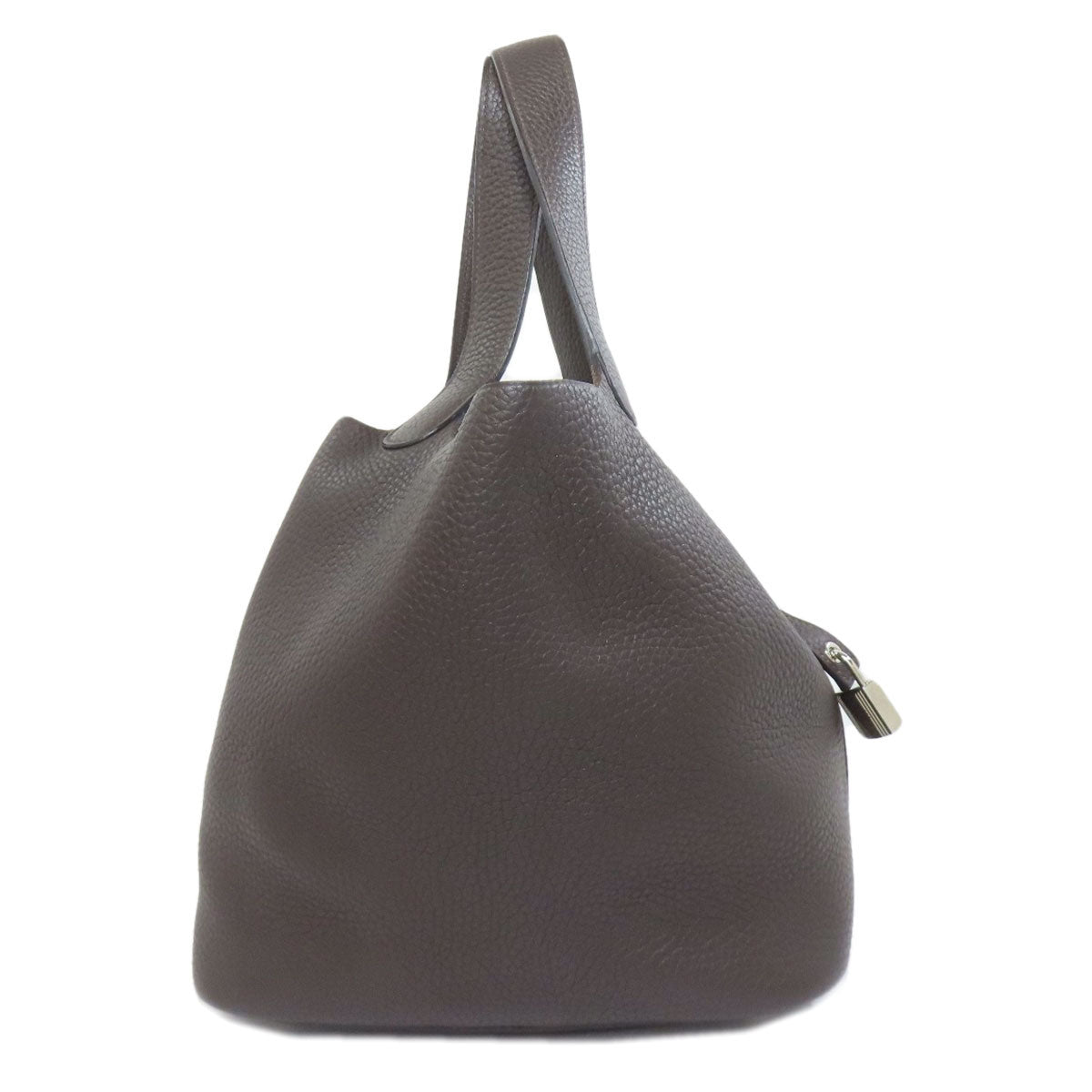 HERMES Picotin Lock MM SilverHardware Handbag Taurillon Clemence Ladies [Used]