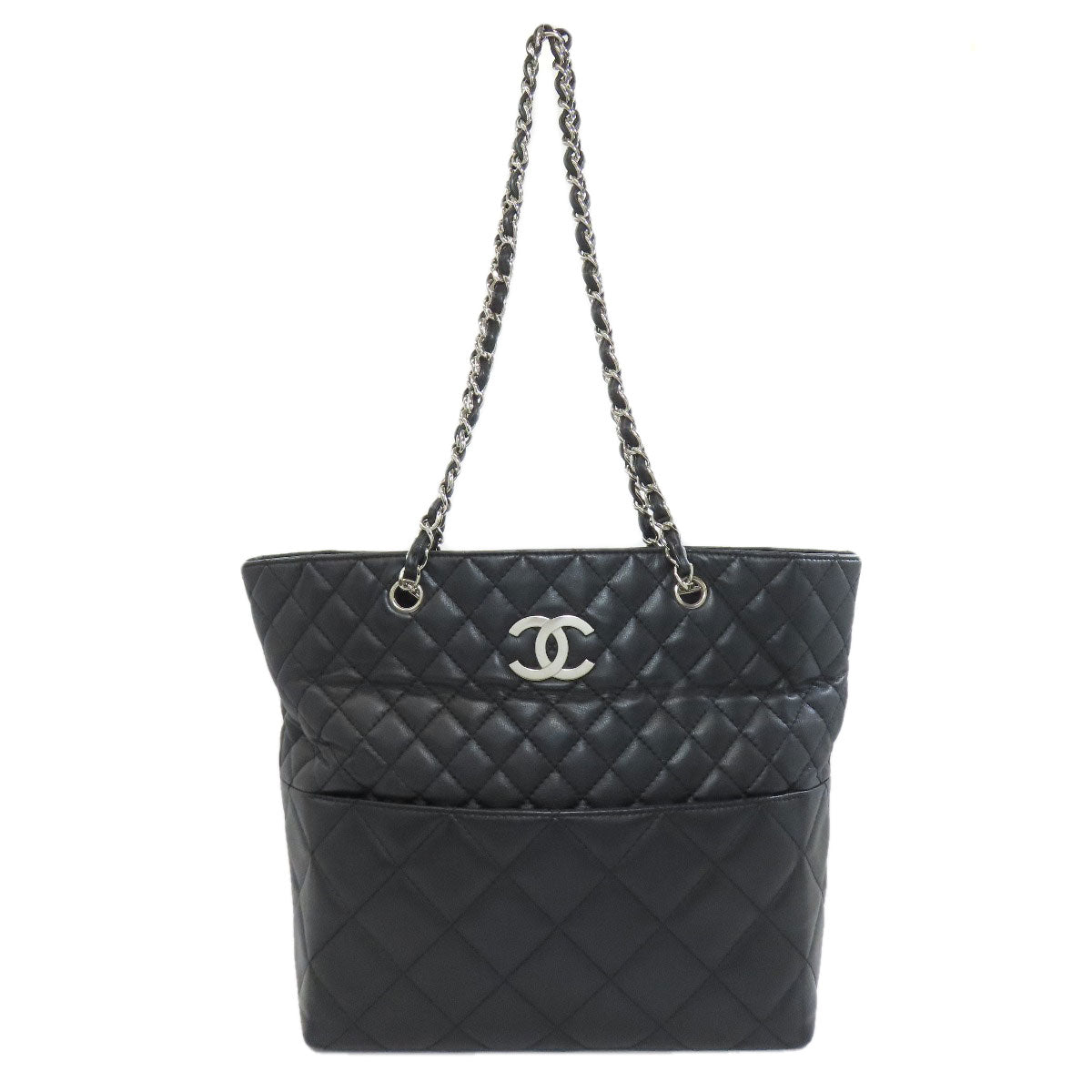 CHANEL Matelasse COCO Mark Tote Bag Lambskin Ladies [Used]