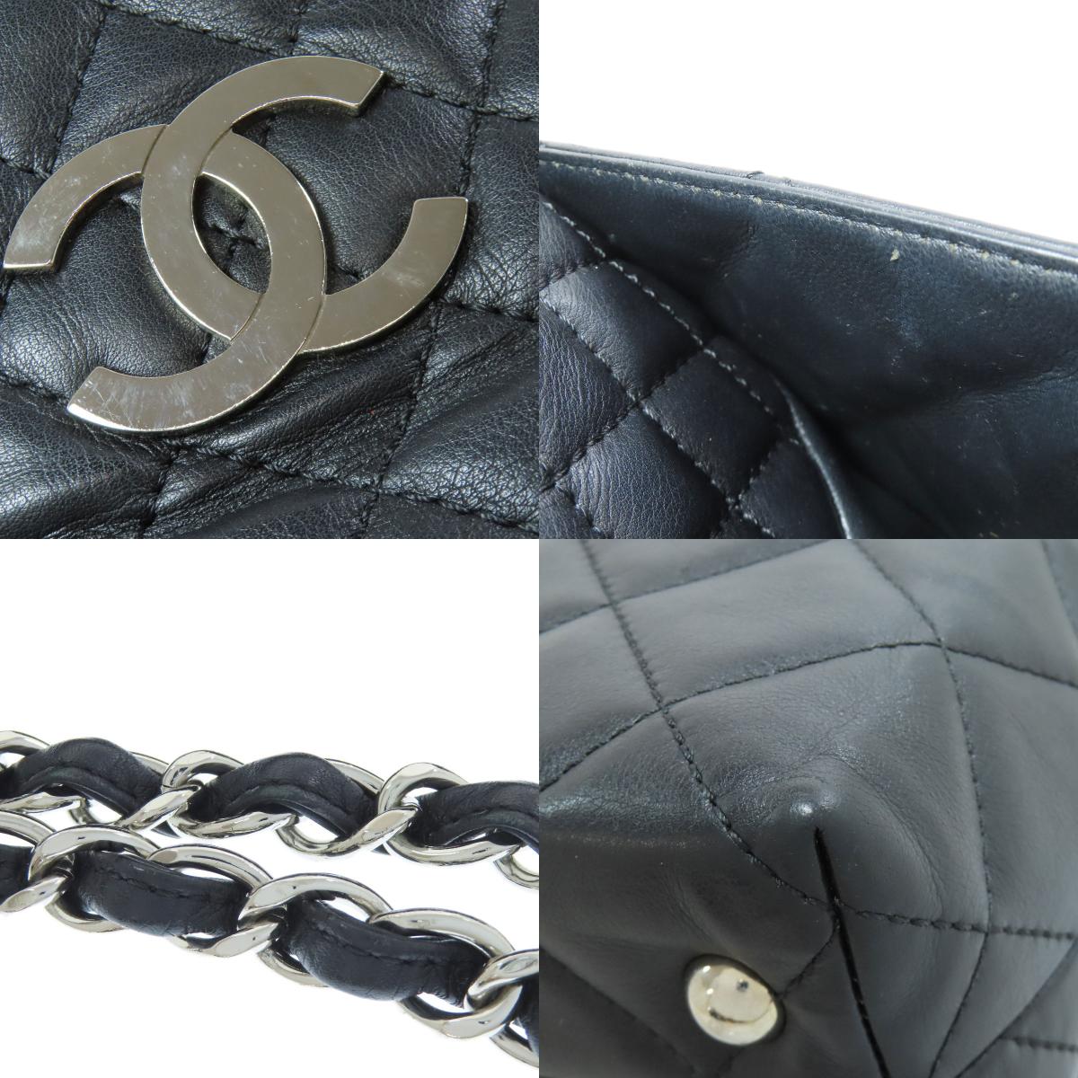 CHANEL Matelasse COCO Mark Tote Bag Lambskin Ladies [Used]