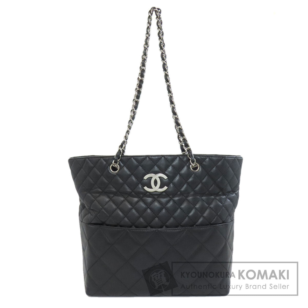 CHANEL Matelasse COCO Mark Tote Bag Lambskin Ladies [Used]