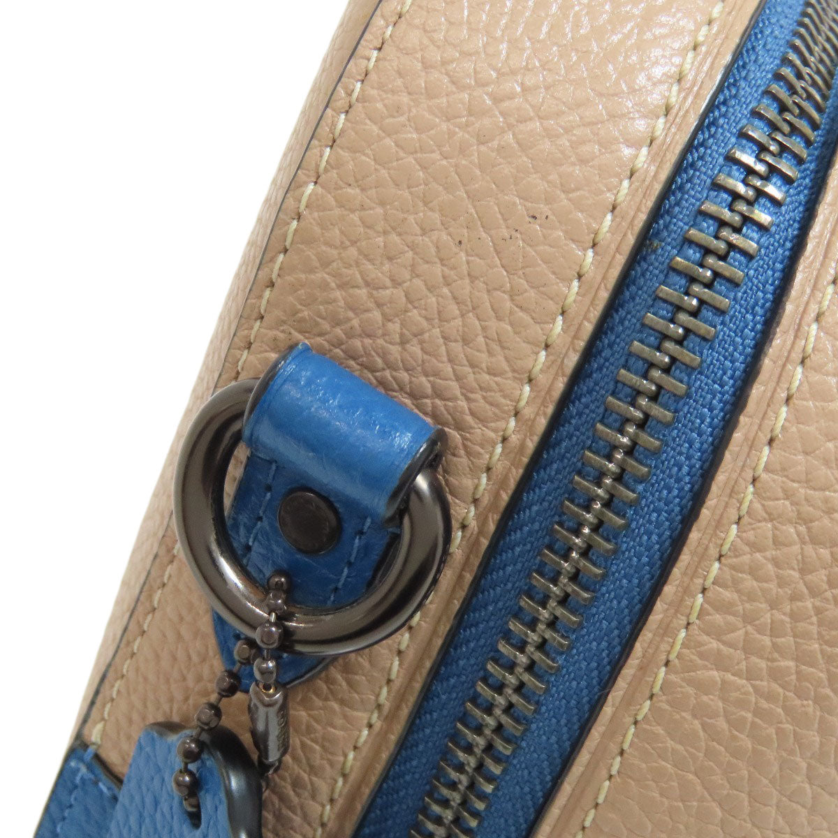 COACH 3905 Mickey Mouse Collaboration with Rope Climb Shoulder Bag Leather Ladies [Used]