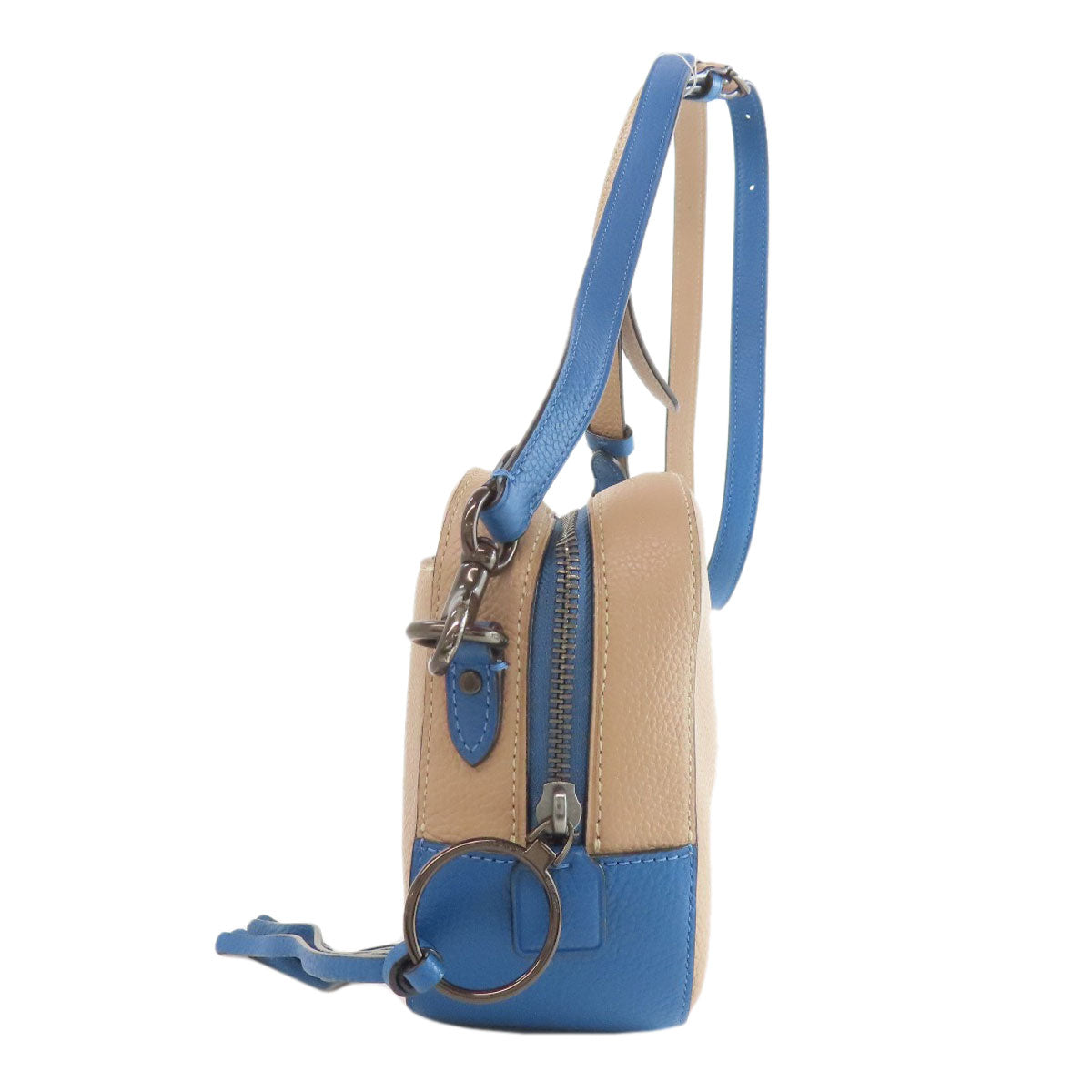 COACH 3905 Mickey Mouse Collaboration with Rope Climb Shoulder Bag Leather Ladies [Used]