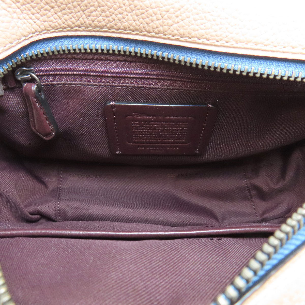 COACH 3905 Mickey Mouse Collaboration with Rope Climb Shoulder Bag Leather Ladies [Used]