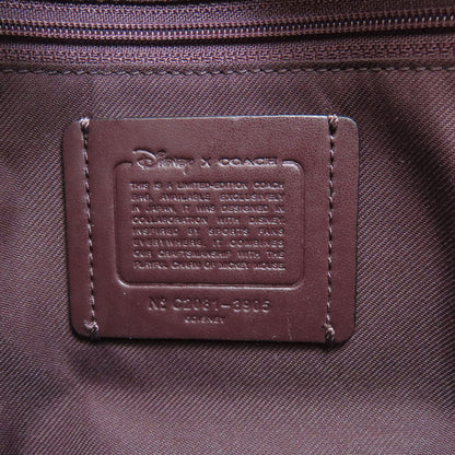 COACH 3905 Mickey Mouse Collaboration with Rope Climb Shoulder Bag Leather Ladies [Used]
