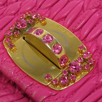 MIUMIU   one belt matelasse 2WAY Shoulder Bag  Calf Ladies [Used]