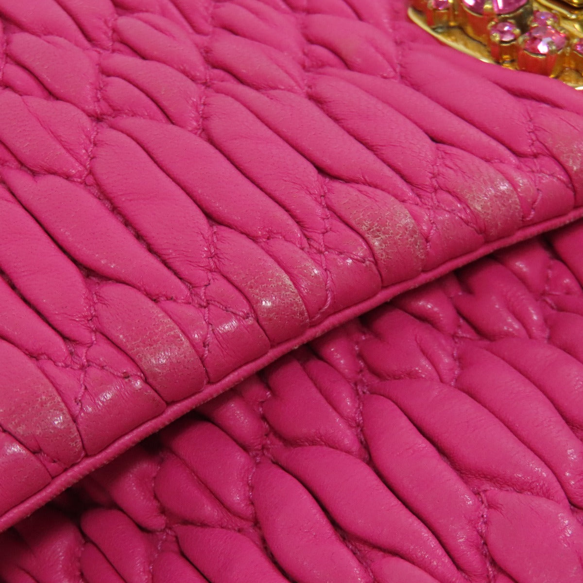 MIUMIU   one belt matelasse 2WAY Shoulder Bag  Calf Ladies [Used]