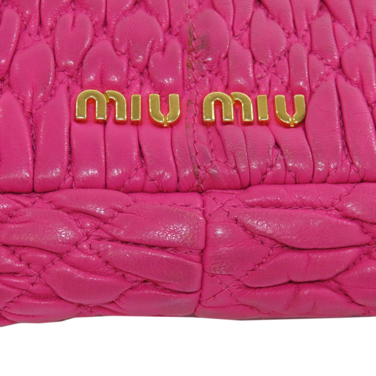 MIUMIU   one belt matelasse 2WAY Shoulder Bag  Calf Ladies [Used]
