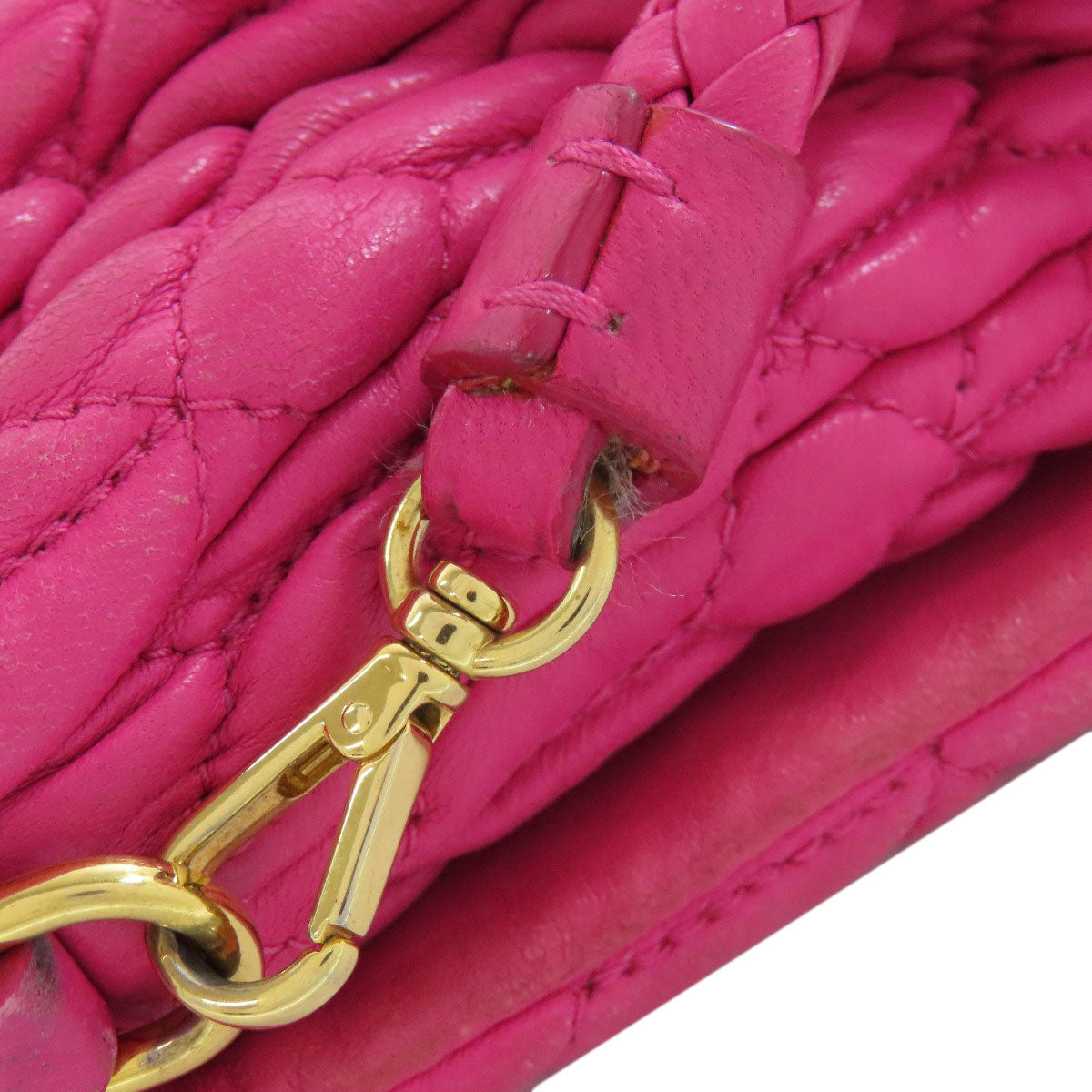 MIUMIU   one belt matelasse 2WAY Shoulder Bag  Calf Ladies [Used]