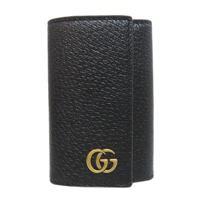 GUCCI 435305 GG Marmont key holder Leather Ladies [Used]