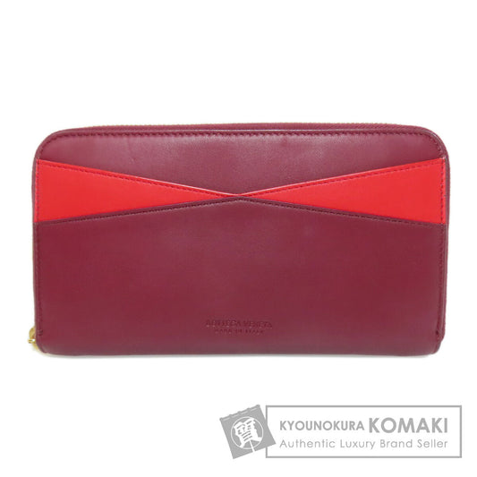 BOTTEGA VENETA Zip Around Long wallet (with coin pocket) Calf Ladies [Used]