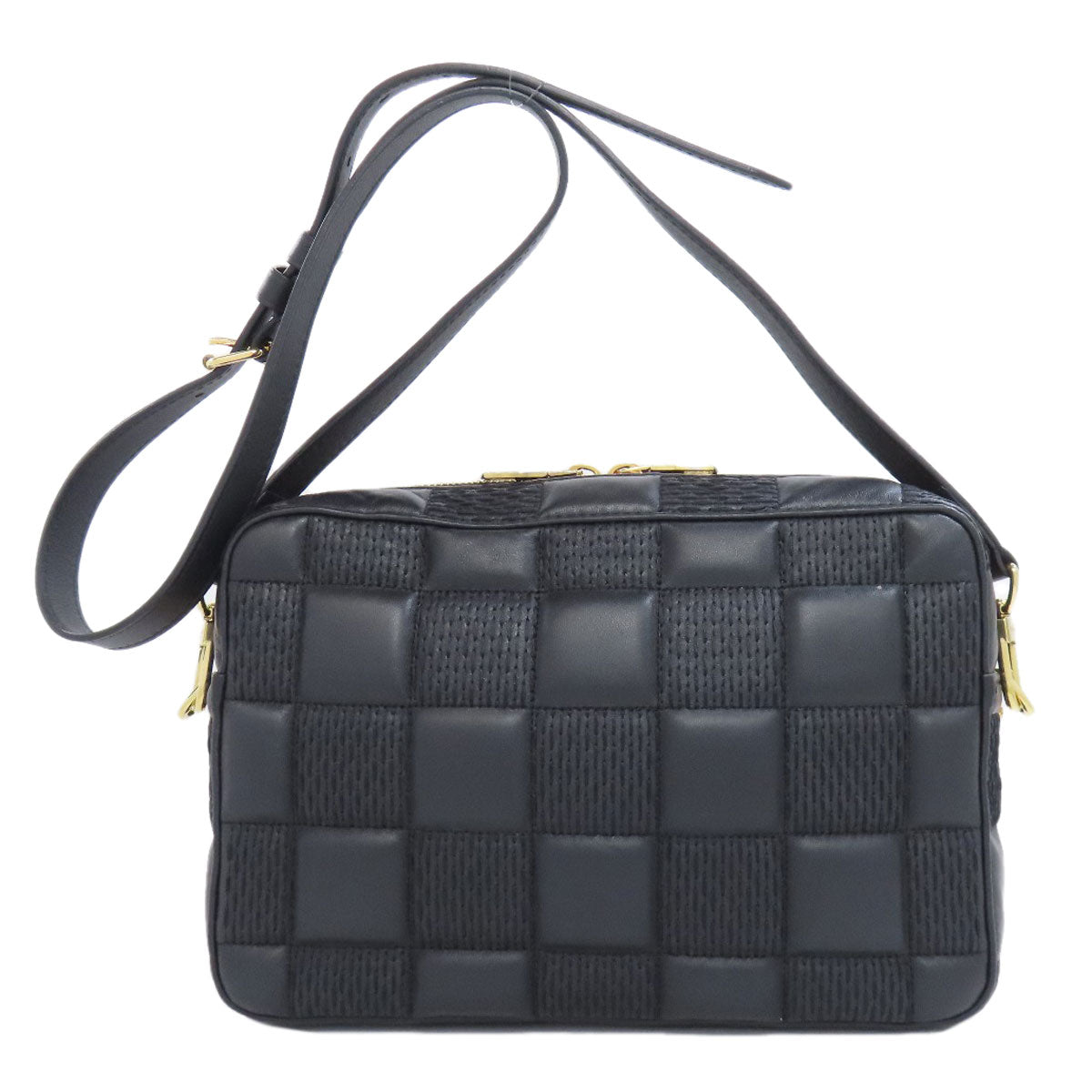 LOUIS VUITTON M59114 Troca MM Shoulder Bag Lambskin Ladies [Used]