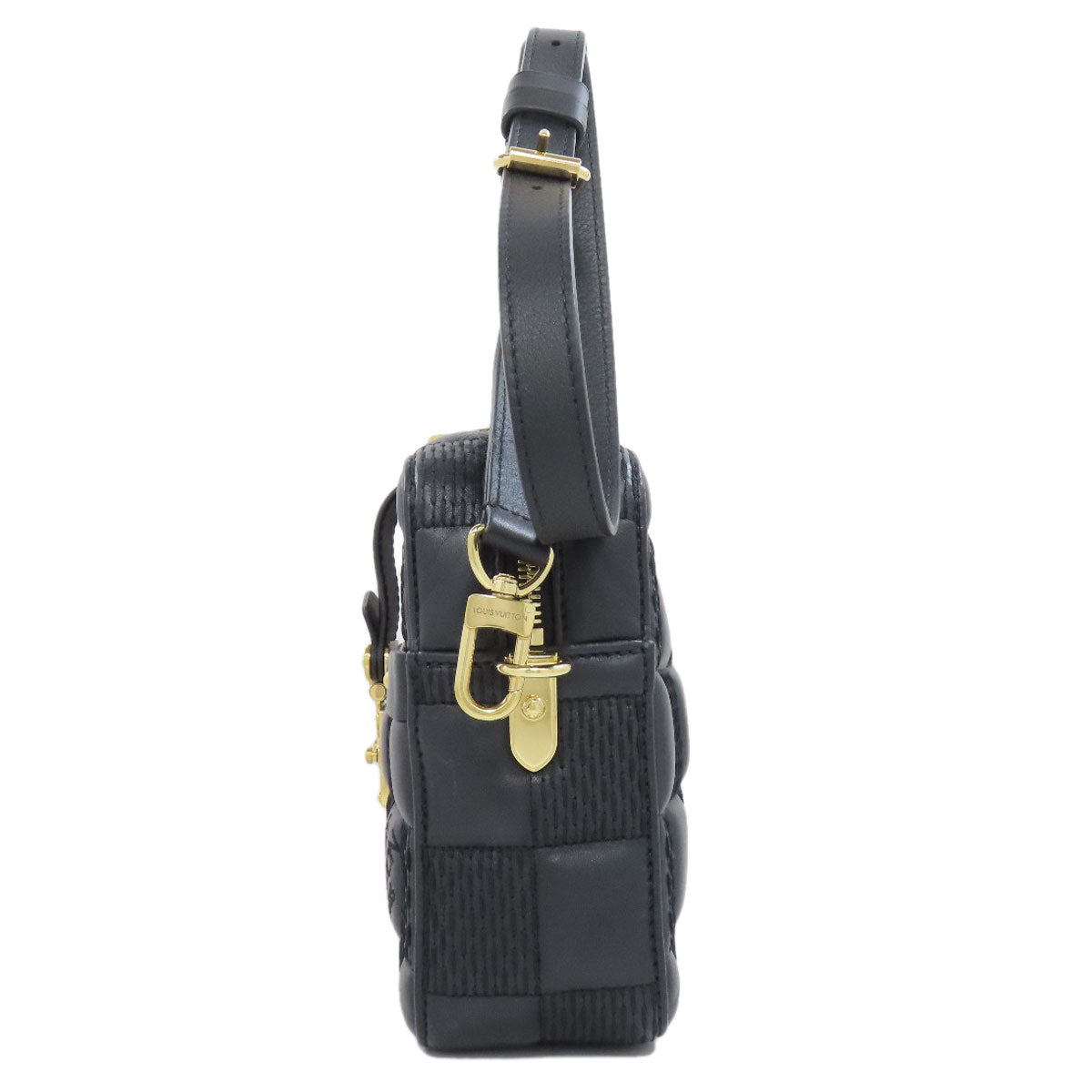 LOUIS VUITTON M59114 Troca MM Shoulder Bag Lambskin Ladies [Used]