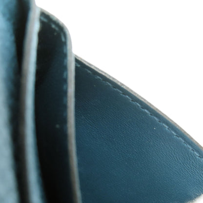 HERMES Dogon Long SilverHardware Long wallet (with coin pocket) Taurillon Clemence Ladies [Used]