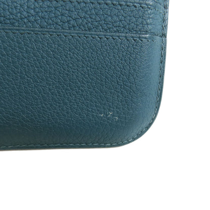 HERMES Dogon Long SilverHardware Long wallet (with coin pocket) Taurillon Clemence Ladies [Used]