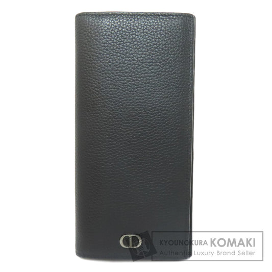 CHRISTIAN DIOR logo Long wallet (with coin pocket) Leather Ladies [Used]