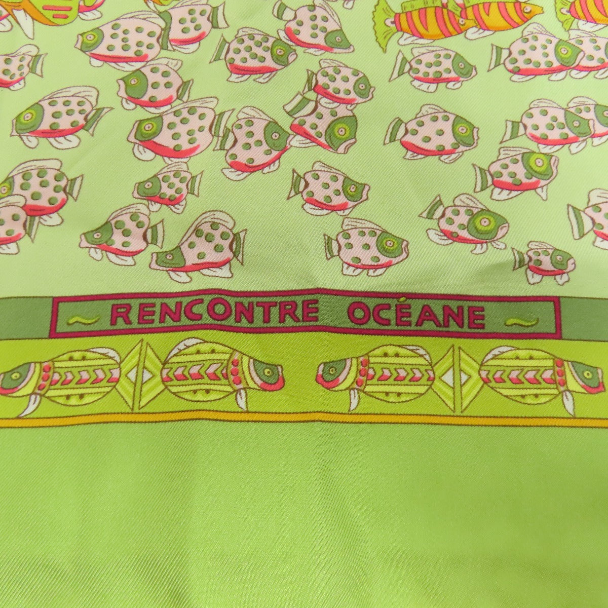 HERMES Carre90 Atlantic Encounter Scarf Silk Ladies [Used]