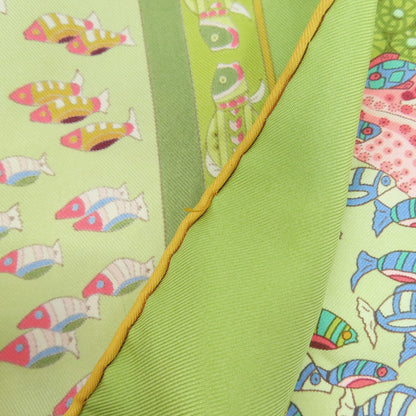 HERMES Carre90 Atlantic Encounter Scarf Silk Ladies [Used]