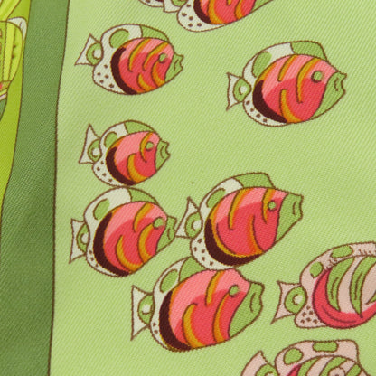 HERMES Carre90 Atlantic Encounter Scarf Silk Ladies [Used]